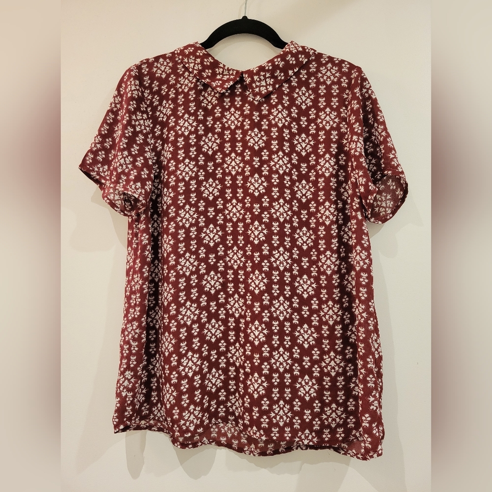 Twik Short Sleeve Collared Blouse
